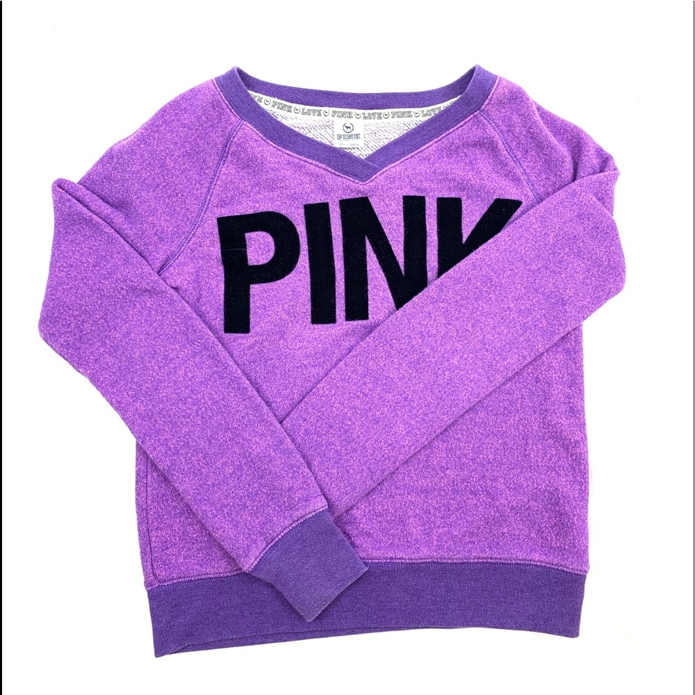 Victoria secret purple PINK sweater